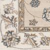 8' X 10' Beige And Ivory Floral Medallion Area Rug