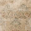 8' X 11' Champagne And Beige Damask Area Rug