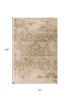 8' X 11' Champagne And Beige Damask Area Rug