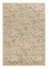 8' X 11' Ivory And Brown Floral Medallion Area Rug