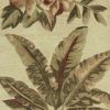 10' Ivory Green And Brown Wool Tropical Botanical Hand Tufted Runner Rug