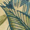 10' Ivory Teal And Green Wool Tropical Botanical Hand Tufted Runner Rug