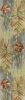 10' Blue And Green Wool Tropical Botanical Hand Tufted Runner Rug