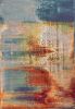 6' X 9' Blue Rust And Orange Abstract Area Rug