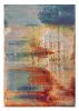 6' X 9' Blue Rust And Orange Abstract Area Rug