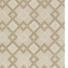 5' X 8' Ivory And Brown Wool Geometric Hand Tufted Area Rug