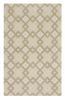5' X 8' Ivory And Brown Wool Geometric Hand Tufted Area Rug