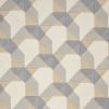 5' X 8' Ivory Gray And Cream Wool Geometric Hand Tufted Area Rug