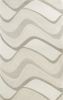 5' X 8' Ivory And Gray Wool Abstract Hand Tufted Area Rug