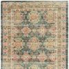 7' X 9' Brick Red Green And Brown Jute Southwestern Handmade Area Rug