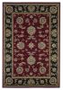 2' X 3' Red Black And Gold Floral Medallion Area Rug