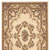 2' X 3' Beige And Brown Floral Medallion Area Rug