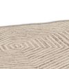 2' X 4' Sand And Beige Wool Geometric Hand Tufted Area Rug