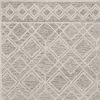 2' X 4' Sand Beige And Ivory Wool Geometric Hand Tufted Area Rug