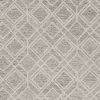 2' X 4' Sand Beige And Ivory Wool Geometric Hand Tufted Area Rug