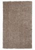 2' X 4' Beige And Brown Abstract Shag Hand Woven Area Rug
