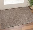 2' X 4' Beige And Brown Abstract Shag Hand Woven Area Rug