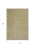 2' X 4' Yellow Shag Hand Woven Area Rug
