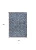 2' X 4' Indigo And Ivory Abstract Hand Woven Area Rug