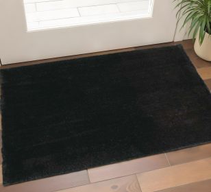 2' X 4' Espresso Shag Hand Woven Area Rug
