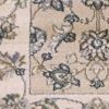 8' Beige And Ivory Floral Medallion Runner Rug