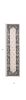 8' Ivory And Gray Floral Runner Rug