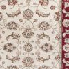3' X 5' Ivory And Red Floral Medallion Area Rug