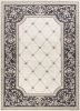 3' X 5' Gray And Ivory Floral Area Rug