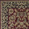 3' X 5' Red And Black Floral Medallion Area Rug