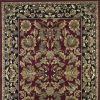 3' X 5' Red And Black Floral Medallion Area Rug