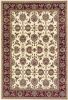 3' X 5' Red Ivory And Brown Floral Medallion Area Rug