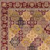 3' X 5' Red Orange And Black Quatrefoil Area Rug