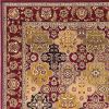 3' X 5' Red Orange And Black Quatrefoil Area Rug