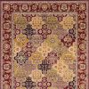 3' X 5' Red Orange And Black Quatrefoil Area Rug