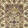 8' Beige And Ivory Floral Runner Rug