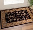 3' X 5' Tan Black And Beige Floral Vines Area Rug