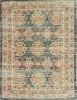3' X 5' Brick Red Green And Brown Jute Southwestern Hand Woven Distressed Area Rug