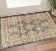 3' X 5' Brick Red Green And Brown Jute Southwestern Hand Woven Distressed Area Rug
