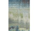 3' X 5' Blue And Green Abstract Area Rug