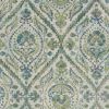3' X 5' Green Ivory And Teal Medallion Area Rug