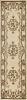 8' Beige And Brown Floral Medallion Runner Rug