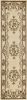 8' Beige And Brown Floral Medallion Runner Rug