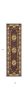 8' Plum And Ivory Floral Medallion Runner Rug