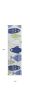 8' Blue Ivory And Green Fish Hand Tufted Runner Rug