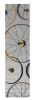 7' Gray Black And Yellow Abstract Geometric Hand Tufted Runner Rug