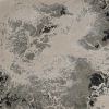 3' X 5' Silver And Black Abstract Area Rug