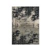 3' X 5' Black and Silver Abstract Area Rug