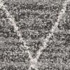 3' X 5' Gray And Ivory Geometric Area Rug