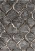 3' X 5' Charcoal And Light Gray Ogee Area Rug