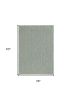 3' X 5' Green And Ivory Geometric Hand Hooked Area Rug